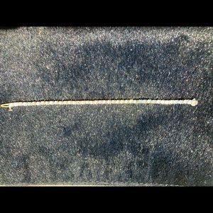 14 K Gold 1/4 carat diamond tennis bracelet